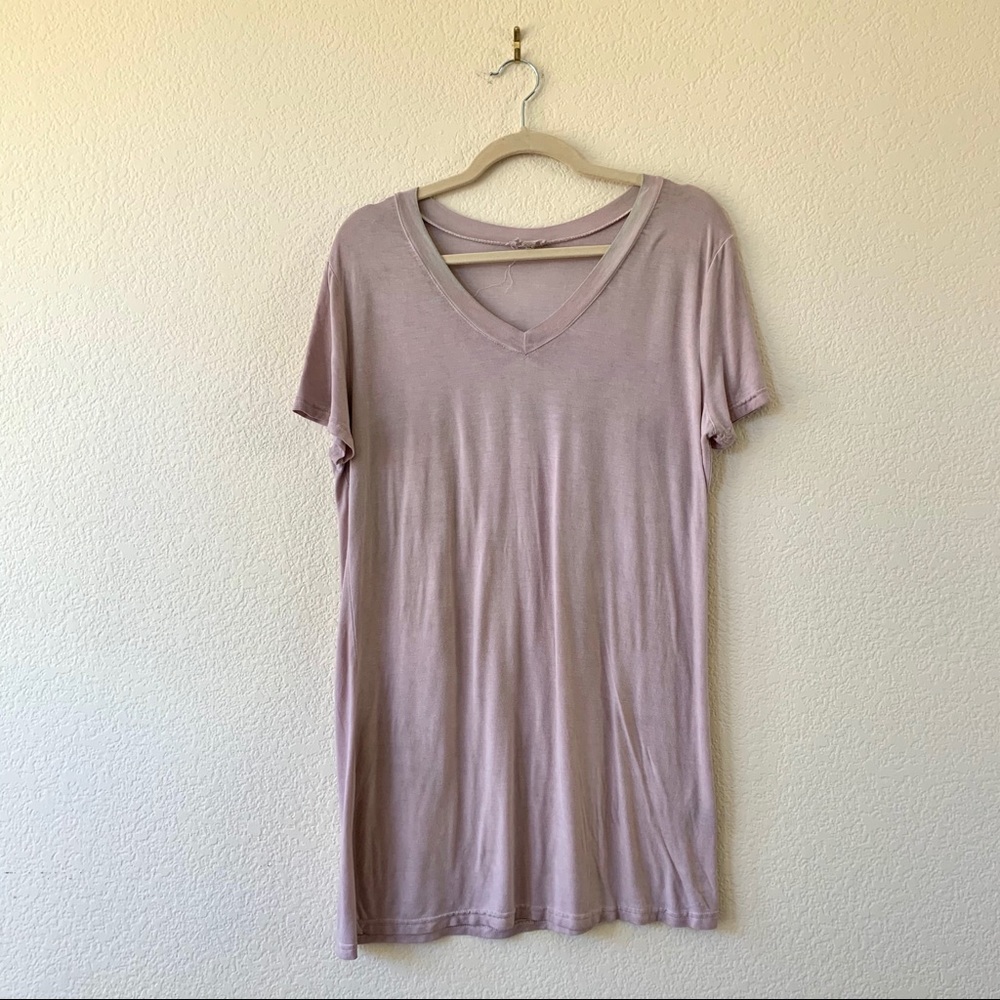 Anthropology POL Light Mauve Top